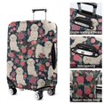 thumbnail image 5 of Shih Tzu Dog and Flower Floral Luggage Cover Fashion Suitcase Cover Baggage Covers Fit 25-28 Inch Luggage (Go Travel), 5 of 5
