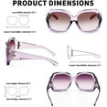 thumbnail image 4 of FEISEDY Crystal Square Women Sunglasses Luxury Diamond Thick Frame Ladies Shades B2708, 4 of 14