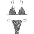thumbnail image 2 of Maillot de Bain Deux Pièces pour Femmes, Bikini Triangle et String à Nouer sur le Côté, 2 of 4