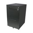 thumbnail image 4 of Locking Mobile File Cabinet with 2 Drawers, Contemporary File Cabinet Vertical File Cabinet for Home Office, Legal/Letter Size (Black), 4 of 8