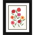 thumbnail image 1 of Shamp, Cindy 19x24 Black Ornate Wood Framed with Double Matting Museum Art Print Titled - Bright Poppies I, 1 of 4