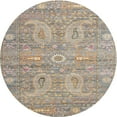 thumbnail image 1 of Ahgly Company Indoor Round Traditional Dark Almond Brown Persian Area Rugs, 3' Round, 1 of 6