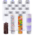 thumbnail image 2 of 45Pcs 110Ml Plastic Test Tube,Clear Flat Test Tubes,Plastic Test Tubes with Screw Caps for Candy,Beans,, 2 of 9