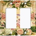 thumbnail image 6 of Metal Light Switch Plate Outlet Cover Elegant Pink Rose Frame ROS026, 6 of 13