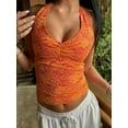 thumbnail image 3 of Rdhnmea Women's Lace Halter Tank Tops Sleeveless Backless Slim Vest, 3 of 8