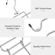 thumbnail image 3 of Tank Tops Bras Hangers 2 Pack Closet Organizador Perchas Ahorro de Espacio Afortunado Sencillez, 3 of 5