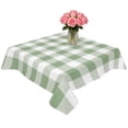 thumbnail image 2 of Sage Green Check Table Cloth Waterproof Tablecloths, Modern Rustic Green Buffalo Plaid Tablecloth Dining Table Cover for Kitchen Party Tabletop Outdoor, Square Tablecloth 60x60 Inch, 2 of 9