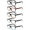 thumbnail image 1 of Kerecsen Lot de 5 Lunettes de Lecture pour Hommes et Femmes Charnières à Ressort Lunettes Légères, 1 of 6