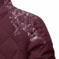 thumbnail image 4 of LYSMORA 2026 Men's Quilted Bomber Jacket, Ribbed Trim Zipper Side Pockets Loose Fit Warm Padded Casual Outerwear, 4 of 6