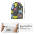 thumbnail image 2 of Lsque Geometric Pattern Knitted Beanie, Unisex Winter Hat, Knit Hat Winter Beanies Thick Fisherman Beanies Cuffed Plain Skull Caps, 2 of 6