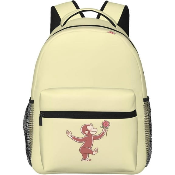 Curious George Rucksack Backpack Lightweight Travel Multifunctional Unisex Celebration Backpack Anime Character Stylish Gift