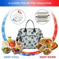 thumbnail image 4 of Pioneer Flower Floral Print Pattern Womens Lunch Box for Work,Insulated Large Lunch Bag,Leakproof Adult Lunch Bag for Work,Beach,Travel,Picnic,Camping, 4 of 6