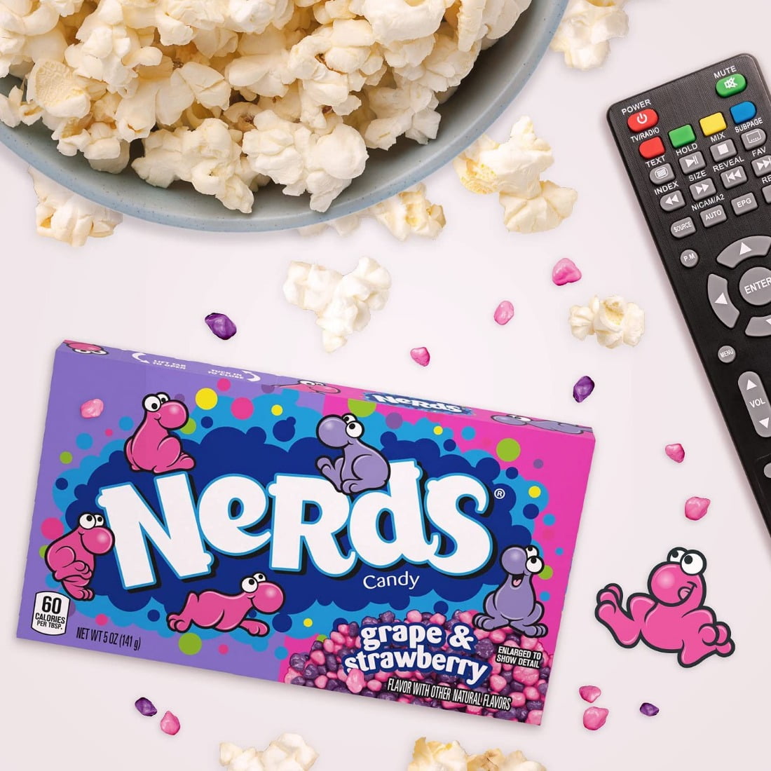 Nerds candy3box Rainbow Hard Candies 5oz, Fruit Flavored Share Sized Candy3box Grape & Strawberry Flavor,5oz