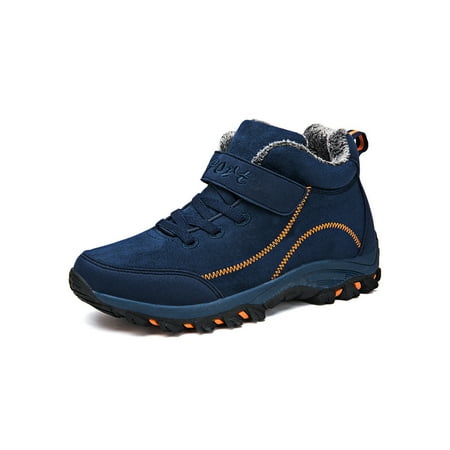 

Ymiytan Unisex Non-slip Winter Shoes Travel Slip Resistant Magnetic Snow Boots Outdoor Comfortable Warm Booties Blue 8.5