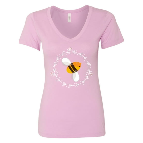 Inktastic Bee Cute Kids Honeybee Women's V-Neck T-Shirt
