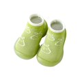 thumbnail image 4 of Otqutp Toddler Sneakers Spring/summer Mesh Breathable Baby Shoes and Socks Comfortable Non Slip Baby Rubber Soled Socks and Shoes(Green,3-3.5 Years), 4 of 4