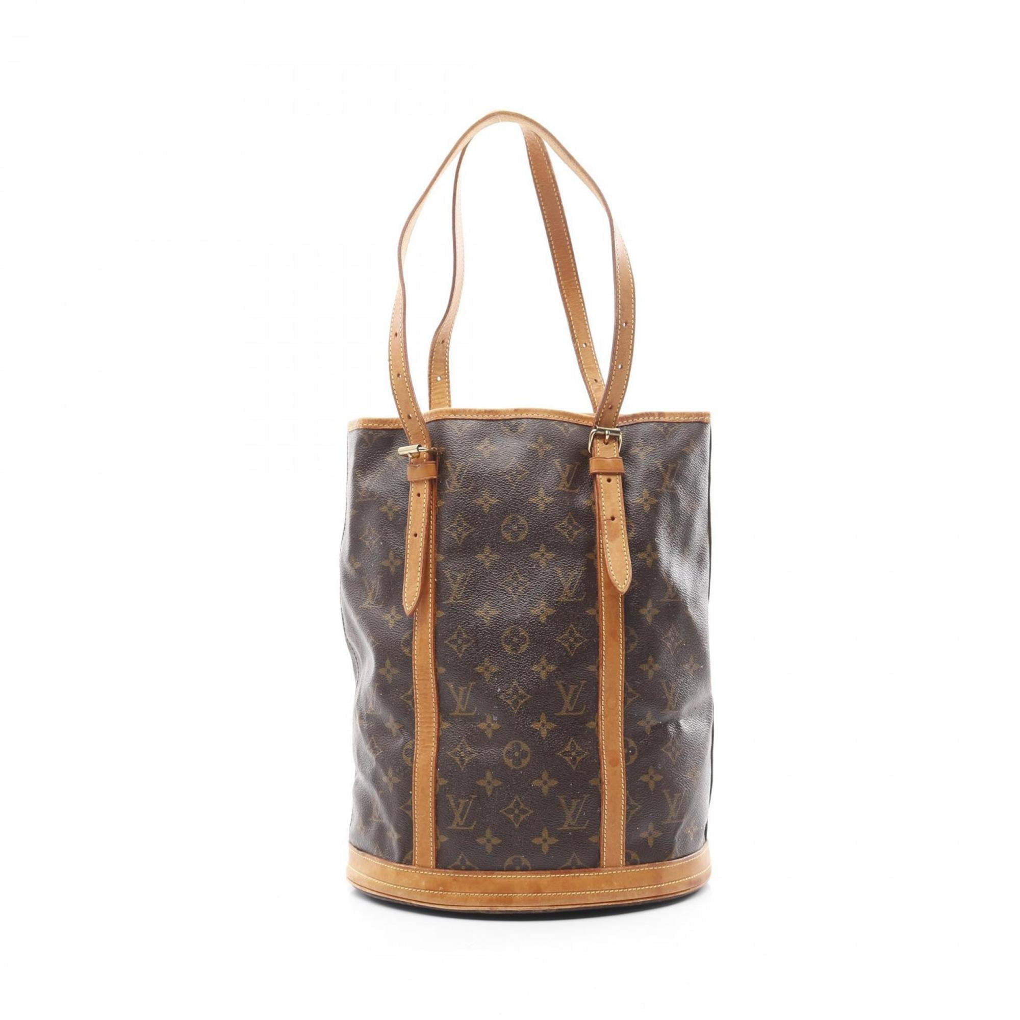 Pre-Owned LOUIS VUITTON Bucket GM Shoulder Bag Coated Canvas Leather Monogram Women's... (Fair)