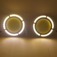 thumbnail image 6 of 4Pcs Car Yellow+White Cob LED Daylight Bulb DRL Lamp Daytime Running Fog Light, 6 of 7