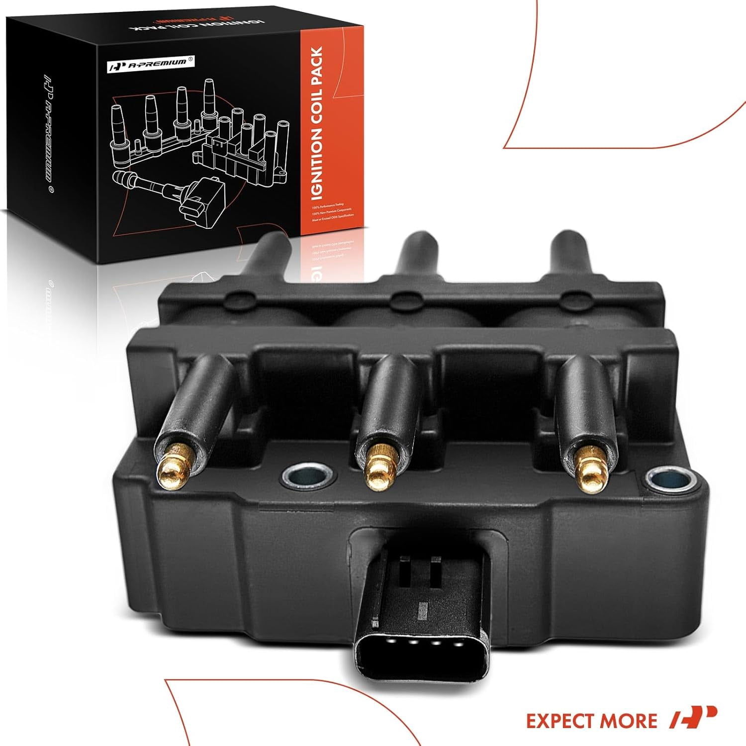 A-Premium Ignition Coil Pack Replacement for Town & Country Voyager Pacifica Dodge Caravan Grand Caravan Wrangler Routan 3.3L 3.8L Fits select: 2008 ,2011 JEEP WRANGLER UNLIMITED