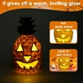 thumbnail image 6 of Pineapple Lantern - Yellow Light Halloween Decoration Resin with Inner, 6 of 9