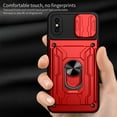 Compatible for iPhone XS Max Hybrid Case with Camera Lens Slide Cover