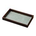 thumbnail image 4 of Bandejas de tocador de vidrio en relieve Platos especiales multiusos Solución de almacenamiento de escritorio Cosméticos de baño Bandeja de servicio c Rectángulo marrón oscuro perfecl bandeja de servir, 4 of 8