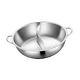 thumbnail image 4 of Shabu con divisor, para mandarín, utensilios de cocina de acero inoxidable 304, sartén dividida para cocina de inducción, uso doméstico 36 centímetros, 4 of 8