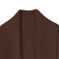 thumbnail image 6 of Arlun Elegant Long Cardigan Sweaters for Women European Style Open Front Oversized Slouchy Knit Fall Trendy Cardigans Coat Solid Color Lapel Long Sleeve Loose Outwear 2025 Brown M, 6 of 7