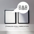 thumbnail image 3 of WHAMVOX 10 Sets Stainless Steel Flush Mount Bracket for Signs or Plaques at Galleries, 3 of 4