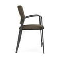 thumbnail image 2 of Newport Reception Waiting Room Healthcare Hip Chair / Charcoal Steel / Brown, 2 of 5