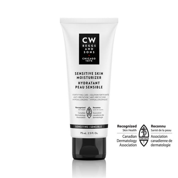 CW Beggs and Sons Hydratant Peau Sensible Apaise et protège les peaux sensibles, 75 mL