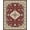 Burgundy Red, Pattern 8, variant on ODIKA 8'x10' Washable Area Rug Non-Shedding, Easy Care, Vintage Grey Ornate Border Distressed Throw Maroon Round Burgandy for King Size Bedroom Under Bed, Master Suite