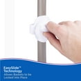 thumbnail image 5 of Kenney® EasySlide™ 4-Way Adjustable Corner Pole Caddy, Brushed Nickel, 5 of 7