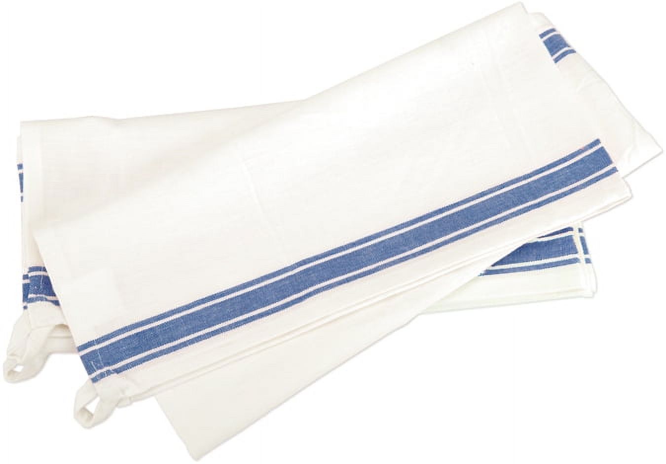 Aunt Martha's Stitch 'Em Up Retro Stripe Towels 18"X28" 3/Pk-Blue Stripe - image 2 of 2