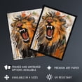thumbnail image 3 of The Circus Lion Roars Painting By Tom Jones Extra Large XL Wall Art Poster Print, 3 of 5