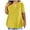 Yellow, variant on Nrmvnmi Womens Plus Size Tops Tunic With Chest Pocket Short Sleeve V Neck Shirts Casual Solid Color Soft Blouse For Mothers day gifts