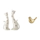 thumbnail image 1 of Figura de gato,Esculturas de gatos de pareja,figura decorativa de gato,Esculturas de parejas de gatos graciosos,estatuas de gatos pulidas,Figura de pájaro,Figura de pájaro dorado,decoración, 1 of 8