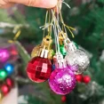 thumbnail image 4 of Juego de 12 a 120 minibolas navideñas para colgar en el árbol de Navidad, bolas de colores, adornos para fiestas de Año Nuevo, decoración del hogar, 4 of 5