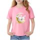 thumbnail image 2 of Blusas y camisas de manga corta con cuello redondo para niños Camiseta de verano de manga corta estampada para niñas Jersey elegante de cuello redondo para niñas Top de algodón para niños, 2 of 6