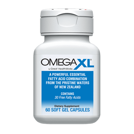 OmegaXL by Great HealthWorks Fatty Acid Combinations From New Zealand Softgels, 60