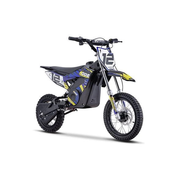 Kooz HP112E 1KW-BLUE 36V 7.8Ah 1000W Electric Dirt Bike for Kids, Blue