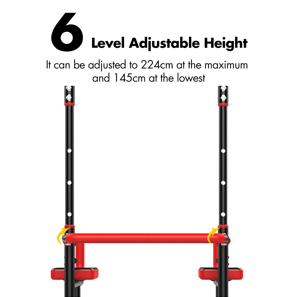 SINGES Power Tower Adjustable Height Pull Up & Dip Station Home Gym Exercise Workout Station - image 5 of 9