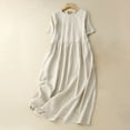 thumbnail image 2 of Ashirexll Womens Summer Dresses, Casual Dresses for Women, Loose Flowy Casual Summer A-Line Mid-Length Dress, 2 of 7