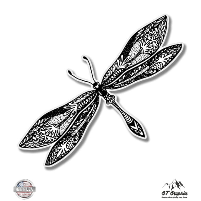 Evan Decals Dragonfly Sticker Vinyl Bumper Sticker Decal Waterproof Evan Decals Dragonfly Sticker Vinyl Bumper Sticker Decal Waterproof