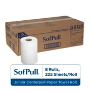 SofPull® Junior Centerpull Premium Paper Towel by GP PRO (Georgia-Pacific), White, 8 Rolls Per Case