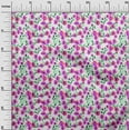 thumbnail image 3 of oneOone Velvet Fuschia Pink Fabric Floral Craft Projects Decor Fabric Printed By The Yard 58 Inch Wide, 3 of 4