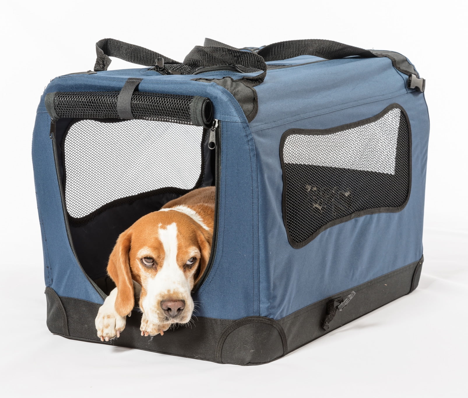 2PET Foldable Dog Crate Soft, Easy to Fold & Carry Dog Crate for Indoor & Outdoor Use Comfy