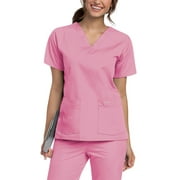 Landau Women's V-Neck Tunic Scrub Top, Style 8219