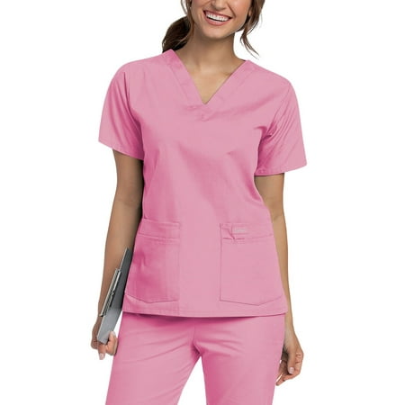 Landau Women's V-Neck Tunic Scrub Top, Style 8219