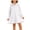 White, variant on XYAIYT Long Sleeve Dresses for Girls Solid Color Long Sleeve Knee Length Dress Comfy Lightweight Kids Clothes